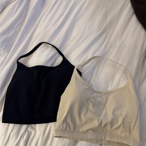 Set of 2 Active Halter Crop Tops